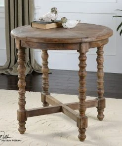 LIVING ROOM Uttermost Samuelle Wooden End Table