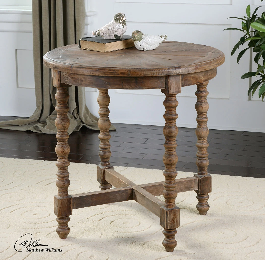 LIVING ROOM Uttermost Samuelle Wooden End Table 4 LIVING ROOM Uttermost Samuelle Wooden End Table