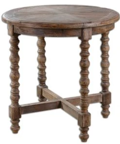 LIVING ROOM Uttermost Samuelle Wooden End Table