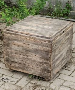 Uttermost Avner Wooden Cube Table Side & End Tables