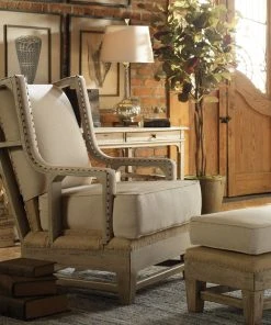 Uttermost Schafer Linen Armchair LIVING ROOM