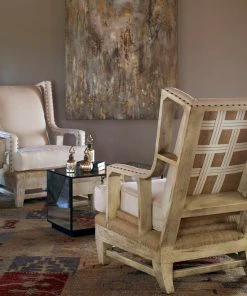 Uttermost Schafer Linen Armchair LIVING ROOM