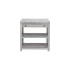 Worlds Away W. Acrylic & Nickel Hardware In Grey Cerused Oak Side & End Tables