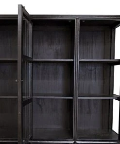 Noir Colonial Hutch, Hand Rubbed Black