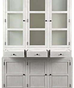 Noir Colonial Hutch, White Wash