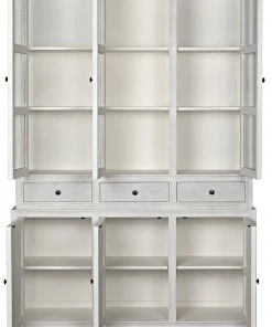 Noir Colonial Hutch, White Wash