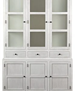 Noir Colonial Hutch, White Wash