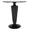 DINING ROOM Noir Gibraltar Bar Table, Hand Rubbed Black With Light Brown Trim