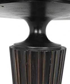 DINING ROOM Noir Gibraltar Bar Table, Hand Rubbed Black With Light Brown Trim