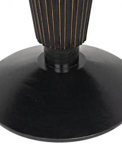 DINING ROOM Noir Gibraltar Bar Table, Hand Rubbed Black With Light Brown Trim