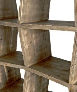 Noir Zig-Zag Bookcase