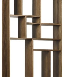 HOME OFFICE Noir Malic Shelf, Dark Walnut
