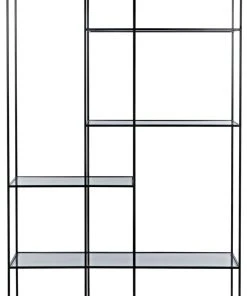 Noir Tulou Shelves, Large, Black Metal HOME OFFICE