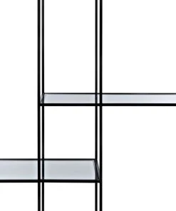 Noir Tulou Shelves, Large, Black Metal HOME OFFICE