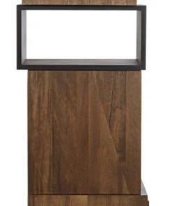 Noir Baron Bookcase, Dark Walnut HOME OFFICE