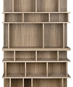HOME OFFICE Noir Rashi Bookcase, Washed Walnut 13 HOME OFFICE Noir Rashi Bookcase, Washed Walnut