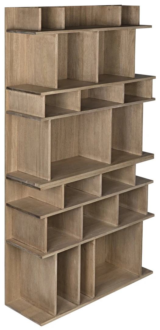 HOME OFFICE Noir Rashi Bookcase, Washed Walnut 8 HOME OFFICE Noir Rashi Bookcase, Washed Walnut