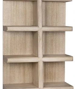 Noir Pearce Bookcase, Washed Walnut