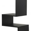 Noir Laszlo Bookcase, Black Metal HOME OFFICE
