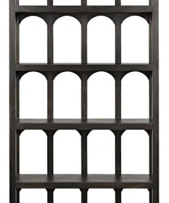 HOME OFFICE Noir Passage Bookcase, Ebony Walnut