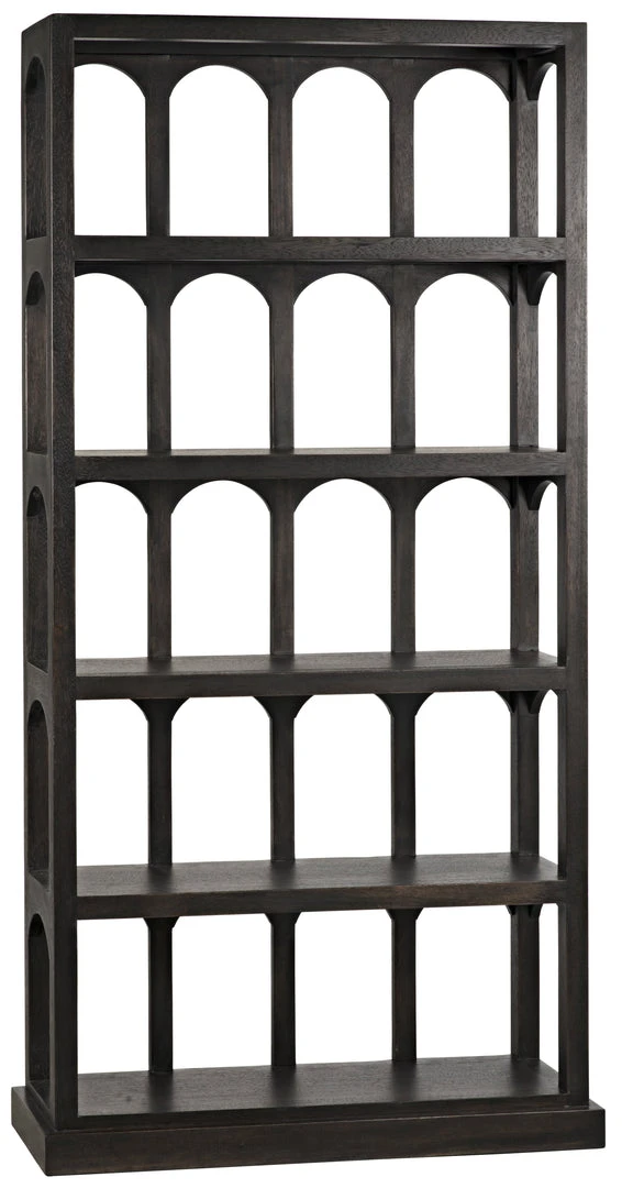 HOME OFFICE Noir Passage Bookcase, Ebony Walnut 6 HOME OFFICE Noir Passage Bookcase, Ebony Walnut