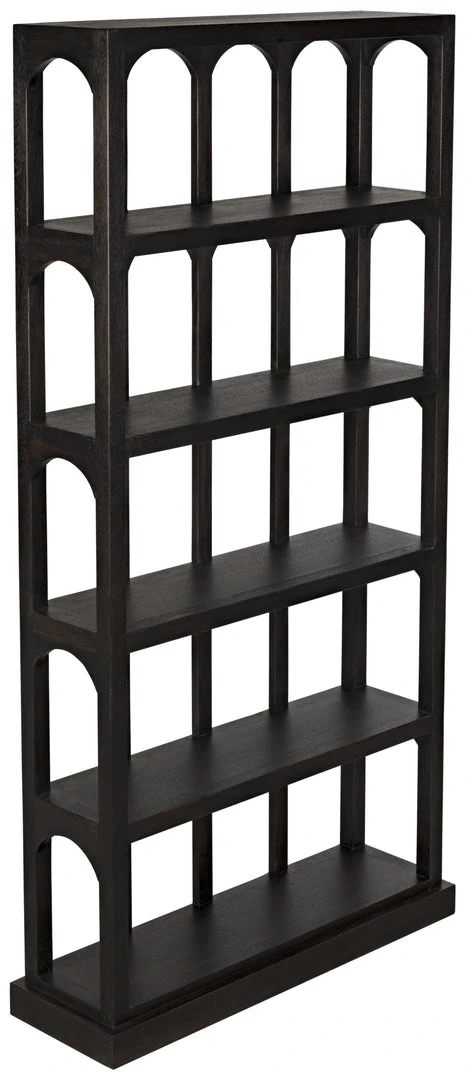 HOME OFFICE Noir Passage Bookcase, Ebony Walnut 7 HOME OFFICE Noir Passage Bookcase, Ebony Walnut