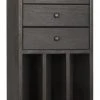 HOME OFFICE Noir Tubula Bookcase, Ebony Walnut