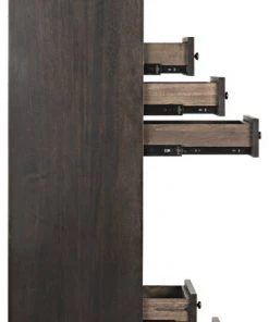 HOME OFFICE Noir Tubula Bookcase, Ebony Walnut