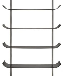 HOME OFFICE Noir Mano Bookcase, Black Metal