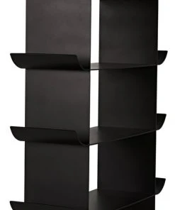 HOME OFFICE Noir Mano Bookcase, Black Metal