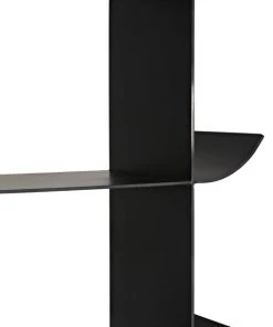 HOME OFFICE Noir Mano Bookcase, Black Metal