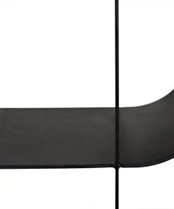 HOME OFFICE Noir Mano Bookcase, Black Metal