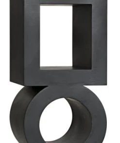 HOME OFFICE Noir Koko Bookcase, Black Metal