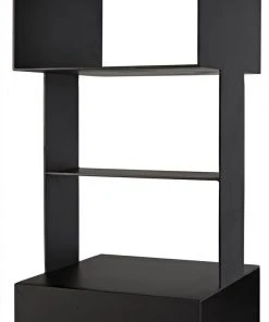 Noir Diem Bookcase, Black Metal