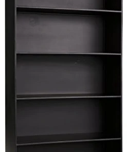 Noir Paloma Bookcase, Black Metal