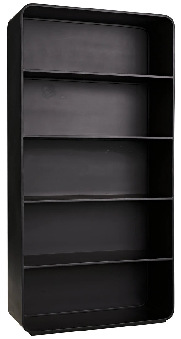 Noir Paloma Bookcase, Black Metal 3 Noir Paloma Bookcase, Black Metal