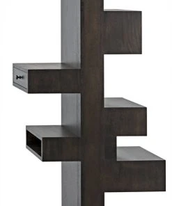 Noir Honor Bookshelf, Ebony Walnut HOME OFFICE