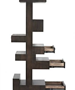 Noir Honor Bookshelf, Ebony Walnut HOME OFFICE