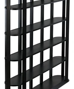 Noir Foster Bookcase, Black Metal HOME OFFICE