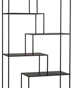 Noir Marquise Bookcase, Black Metal HOME OFFICE