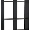 Noir Luna Bookcase, Black Metal HOME OFFICE