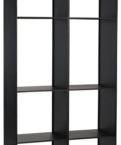 Noir Luna Bookcase, Black Metal HOME OFFICE