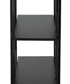 Noir Botta Bookcase, Black Metal With Ebony Walnut 16 Noir Botta Bookcase, Black Metal With Ebony Walnut
