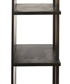 Noir Leiden Bookcase, Ebony Walnut