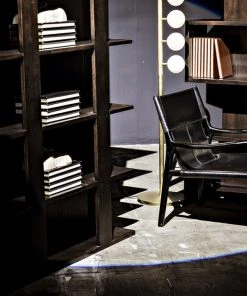 Noir Leiden Bookcase, Ebony Walnut