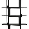 Noir Ochoa Bookcase, Black Metal