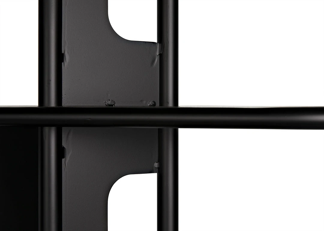 Noir Ochoa Bookcase, Black Metal 12 Noir Ochoa Bookcase, Black Metal