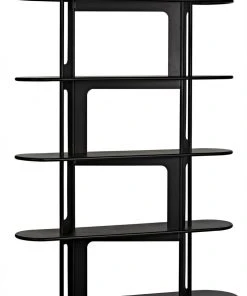 Noir Ochoa Bookcase, Black Metal 14 Noir Ochoa Bookcase, Black Metal
