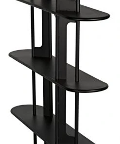 Noir Ochoa Bookcase, Black Metal 18 Noir Ochoa Bookcase, Black Metal