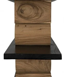 HOME OFFICE Noir Rabban Bookcase, Hand Rubbed Black, Natural 19 HOME OFFICE Noir Rabban Bookcase, Hand Rubbed Black, Natural